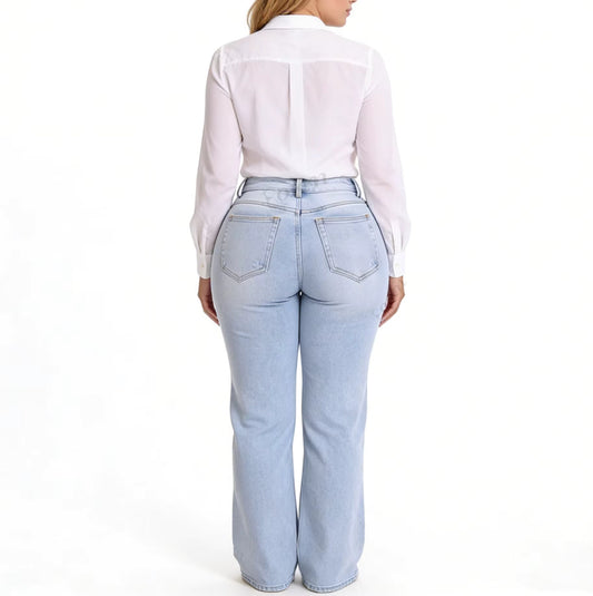 🔥Galbina Wide Sculpt Denim Jeans