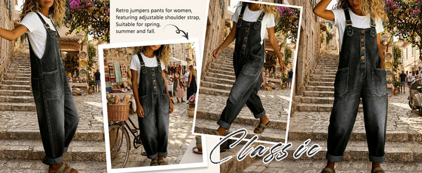 Rivoura Everyday Relaxed Denim Jumpsuit